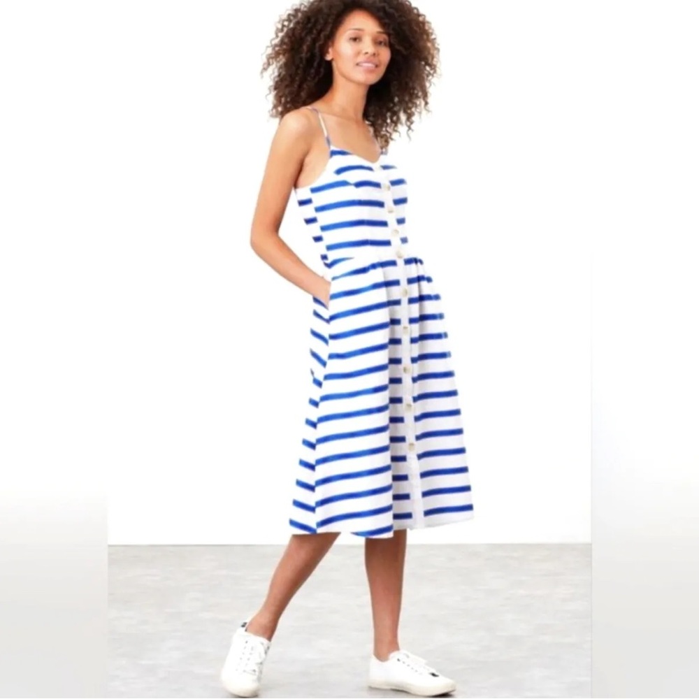 NWT Joules Abby Linen Blend Dress